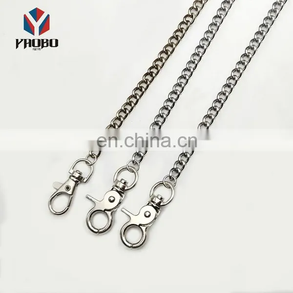 Professional China Manufacturer Metal Pocket Wallet Chain Trigger Snap Key Ring Keychain photo-5