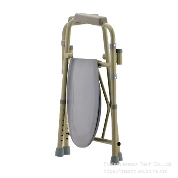 Commode Chair - Hospital Eldery People Manual Foldable Commode Chair Wheel Chair photo-5