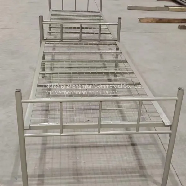 Cheap and Convenient Assembled Steel Made Single Bed and Double Layer Bed