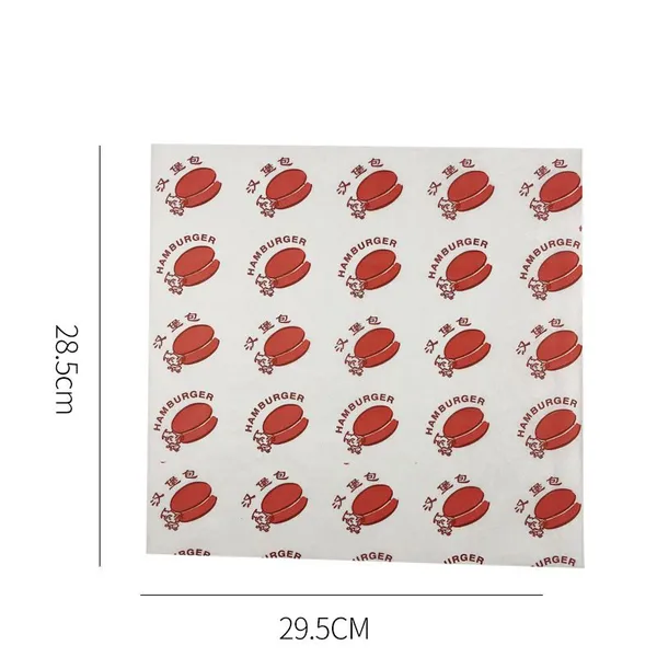 Chinese Factory Supply High Quality Grease-proof Hamburger Paper photo-2