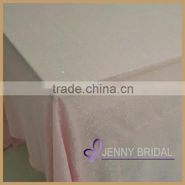 SQN#54 Fancy Square and Rectangular Pink Sequin Table Cloths Restaurant Table Linen photo-2