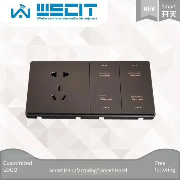 custom-made 485 touch switches with metal frames and wireless high-voltage guest room panels for hotels in zhaotong city