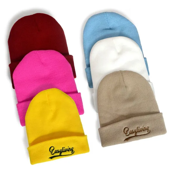 Manufacturers Wholesale Custom Recycled Acrylic Knit Short Trade Skull Cap Hat Fisherman Beanie Caps