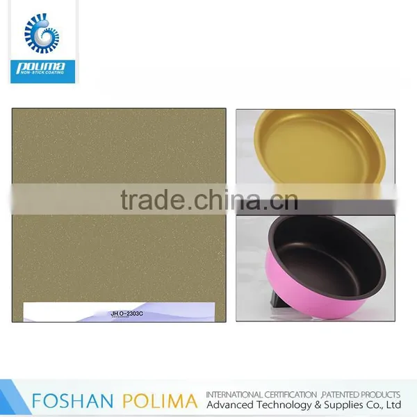 Foshan Polima High Standard Hardness Good Abrasive Resistance Double-layer Non-stick Waterproof Coating for Cookware photo-4