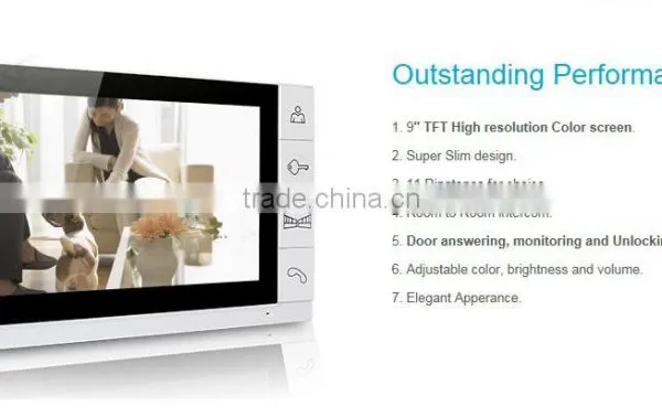 9" Video Door Phone Intercom Doorbell Security 1 Camera 2 Monitors Night Vision photo-6