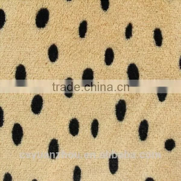 Factory Direct Sale Long Pile Polka Dot Plush Toy Fabric photo-4