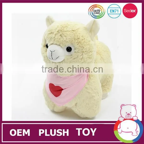 Fashion Design Toys Pink Cute Alpaca Toy for Kids