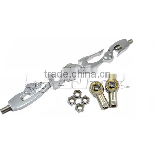 BJ-SL288-04 High Quality Chrome Billet Aluminum Motorcycle Shifter Rod Skull photo-2