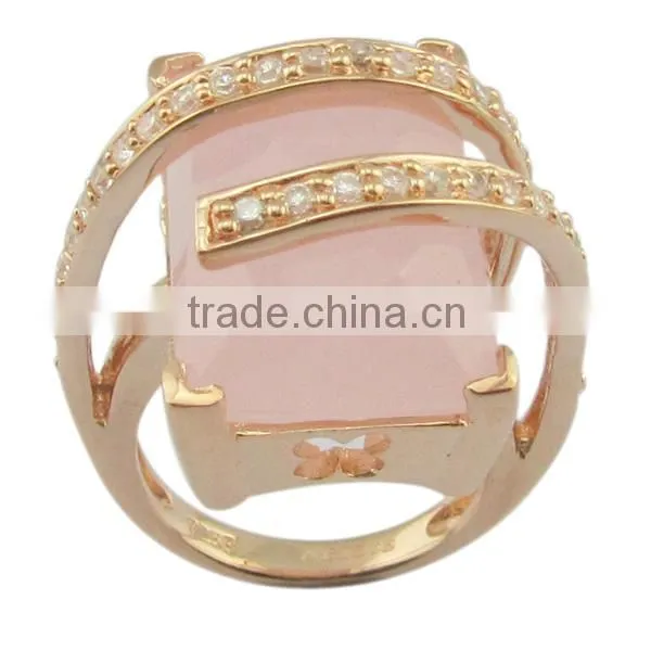 Fashion Big Stone 925 Silver Jewelry Ring photo-2