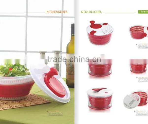 Food Grade Easy Use Vegetable Tools OEM Collapsible Salad Spinner photo-3