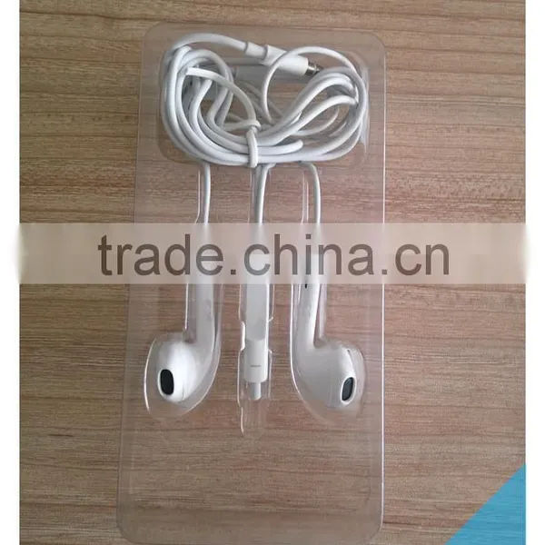 Dual Tone Hole Design Wire Stereo Earphone With Mic, for Cellular Phone, Tablet Pc, Video Phone, MP3/MP4