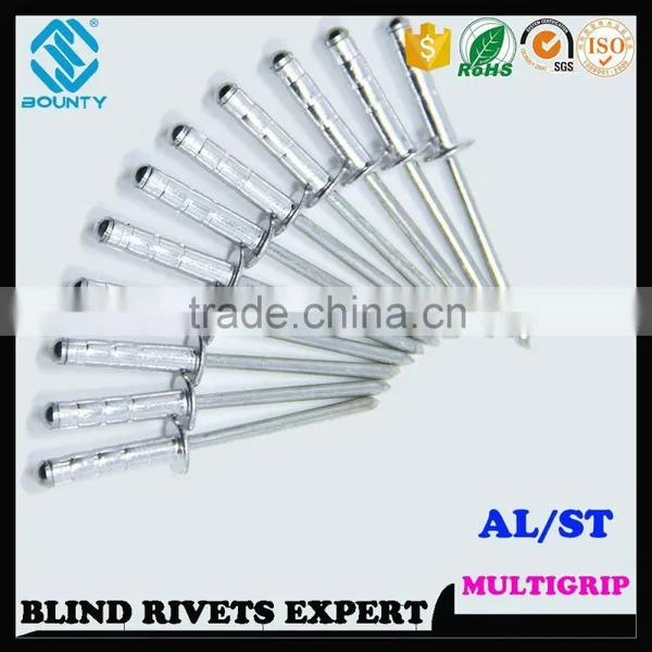 HIGH QUALITY FACTORY DOME HEAD ALUMINUM MULTI GRIP RIVETS photo-3