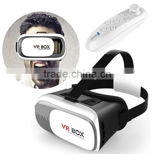 2016 Newest 3D VR Virtual Reality Headset 3D Movie Game Glasses Adjust Cardboard VR BOX 2.0 For 3.5~6.0" Smartphones photo-2