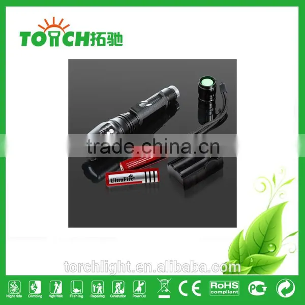 Super Bright 2000LM Adjustable Focus Zoomable Rechargeable 5 Modes With SOS CRE E T6 LED Flashlight 2*18650 Battary Light 8066 photo-2