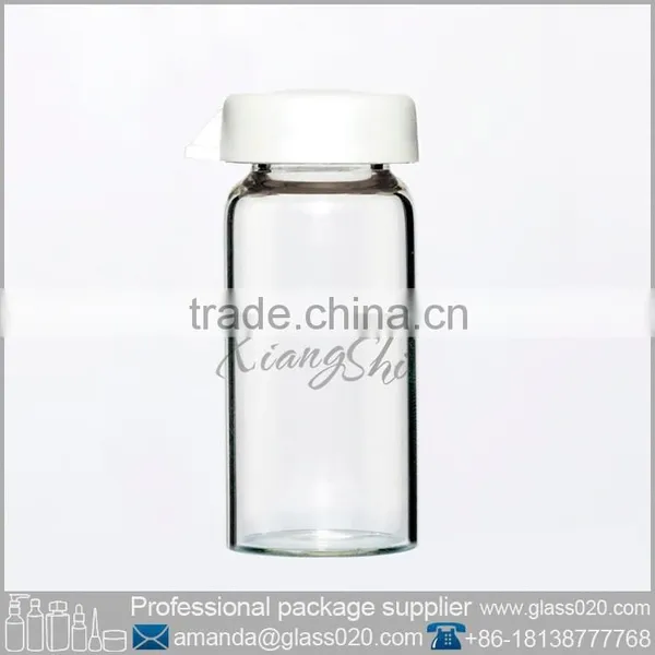 20ml Clear Vial Glass Bottle With Plastic Cap photo-2