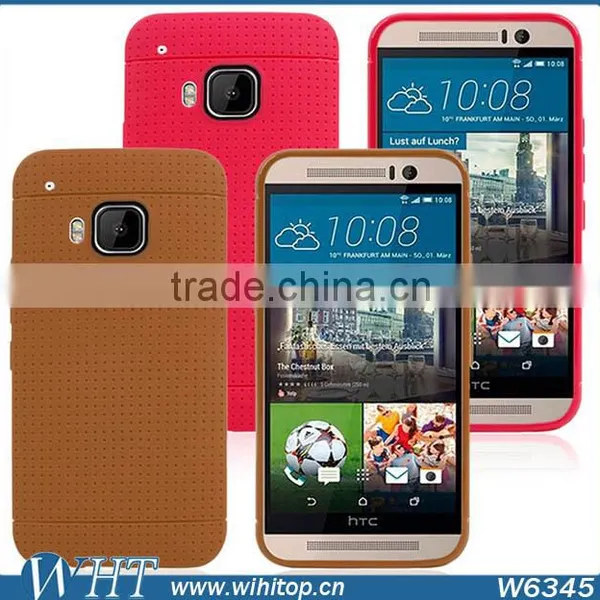 The Newest Design Silicon With Honeycomb Case for HTC One M9 Wholesale Price photo-5