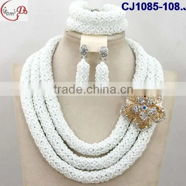 CJ1085 White Fashion and Newest Designed Ghigh Quality Material Beads Jewelry photo-5
