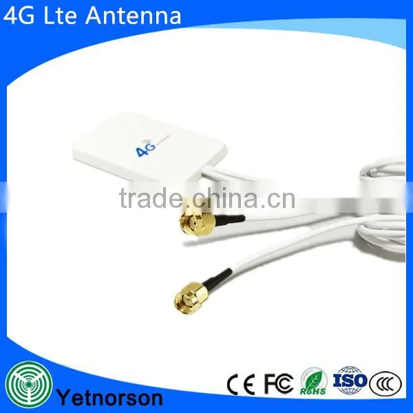 4G Lte Antenna 12dbi Small Panel Aerial With 2 SMA Male Connector Rotatable photo-2