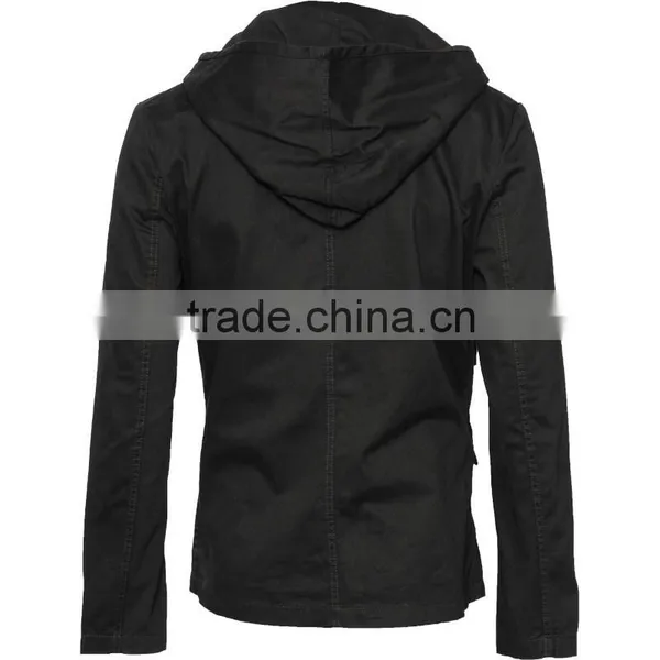 Jacket With Skull Buttons and Removable Hood photo-4