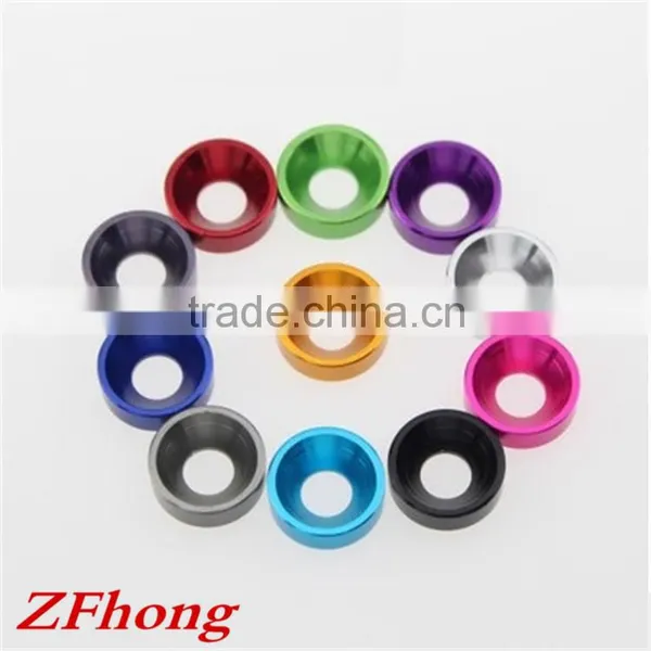 M2 M2.5 M3 M4 M5 M6 Colourful Anodized Aluminum Countersunk Washer