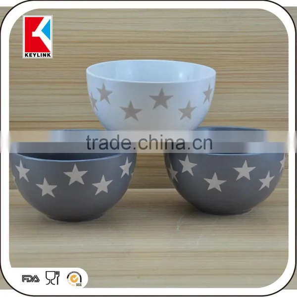 China Factory Creative Shape Lovely Star Design Cheap Ceramic Cereal Bowl Soup Bowl Ceramic photo-2