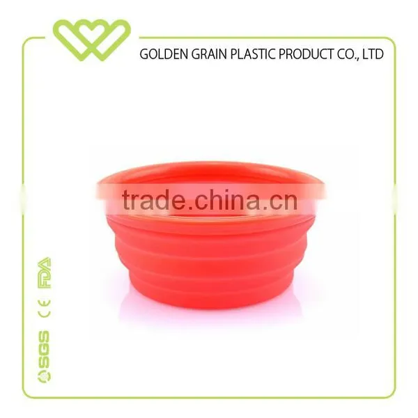 Wholesale Foldable Dog Silicone/plastic Pet Bowl