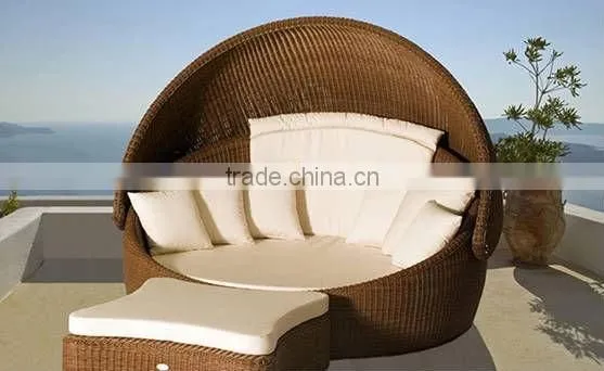 2016 Hot Sale Modern Outdoor Rattan Furniture Lounge Bed