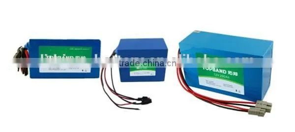 Hot Selling TOPBAND 24V 12Ah LiFePO4 Batteries Pack With PVC Case