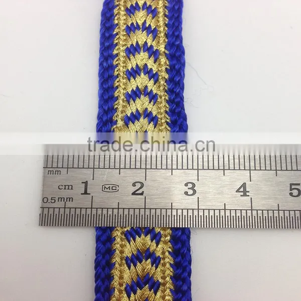 Cloth Accessory Braid Metallic Gold Trimming Lace Ribbon Belt