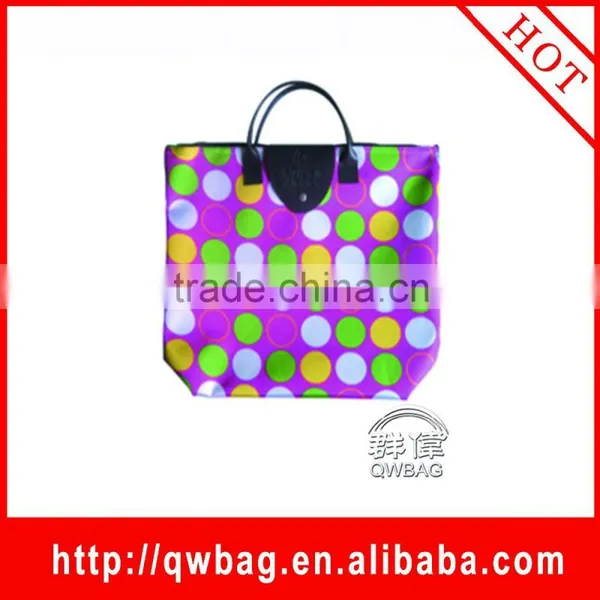 Guangzhou Factory Direct Sell Reusable Cheap Nylon Foldable Shopping Bag for Promotion