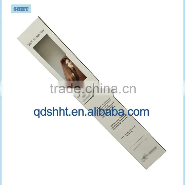 Customized Hair Extension Box With Clear Window and Plastic Hook photo-4