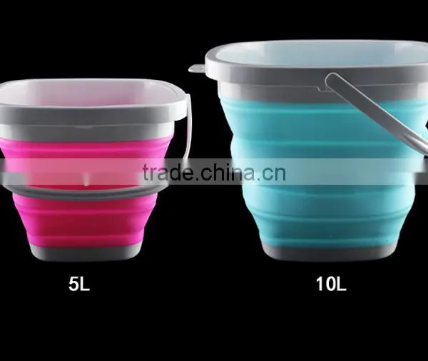 Folding Bucket Thick, Silicone Buckets, Barrels Of Fish