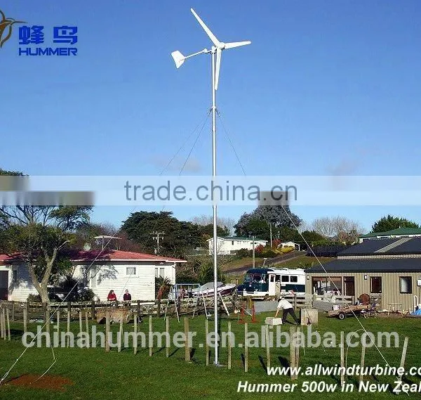 CE Certified Hummer 500w/1kw/2kw Wind Power System Home Power Battery Charging photo-5
