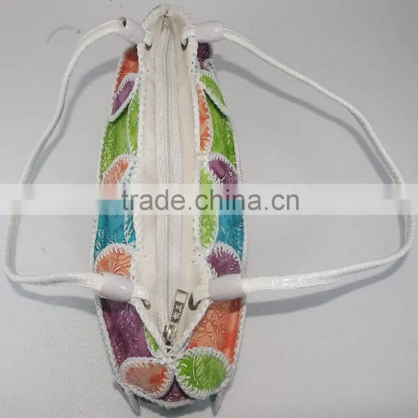 Promotional Tote Bag 2016 Ladies Fashion Girls Fancy Style Totally Handmade Crochet Design photo-3
