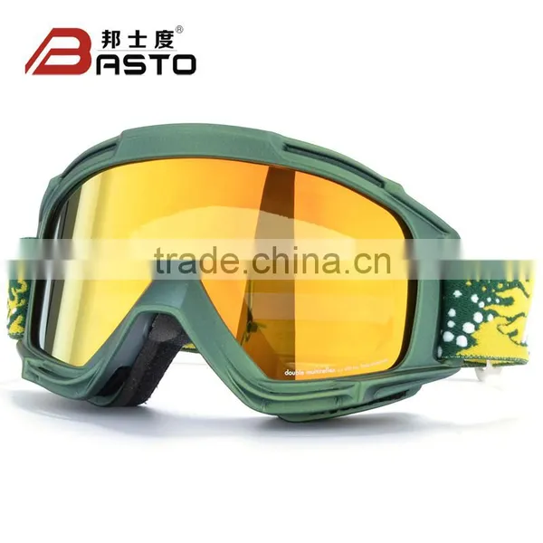 High Quality TPU Frames Snow Goggles With Dual PC Lens photo-2