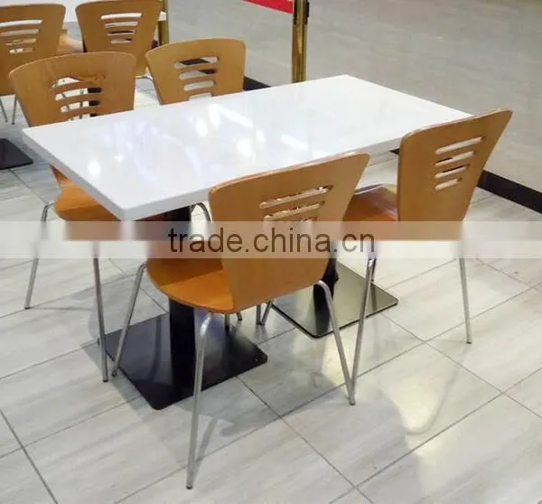 Factory Directly Acrylic Solid Surface Restaurant Dining Table,,artificial Stone Dinning Table Marble Top photo-2