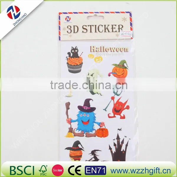 Halloween Pumpkins & Green Ghost Large Temporary Tattoos Cute Big Tattoo Stickers photo-3