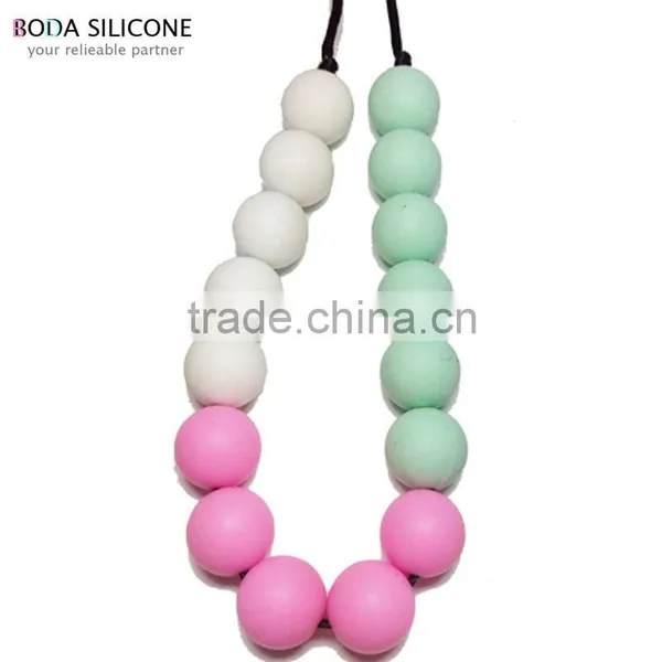 Free Sample Silicone Necklace Beads Silicone Necklace