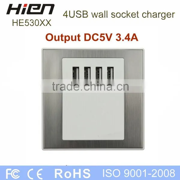 Best Selling Usb Socket Wall Switches and Sockets With 4 Usb Port