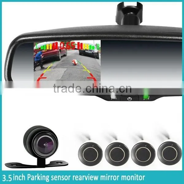 3.5 Auto Dimming Parking Sensor, and Germid Car Rear View Mirror With Backup Camera Display photo-6