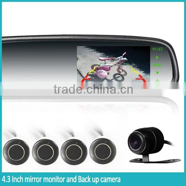 Manufacturing Car Interior Mirror Touch Screen Mirror With 2-videos Input OEM Bracket photo-4