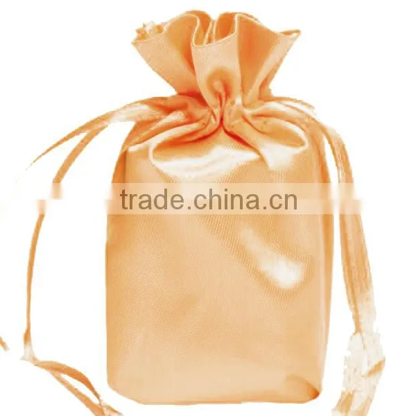 6x9 Fushia Drawstring Satin Bag for Wig With Logo Imprinted photo-6