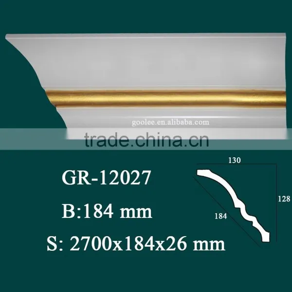 High Quality Decoration Polyurehtane Cornice Moulding for Construction photo-2