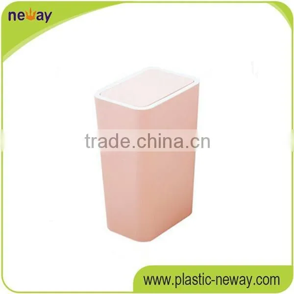 Household Colorful Unique Plastic Trash Can photo-2