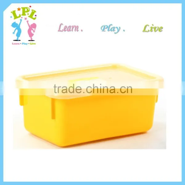 New pp Toy Storage Box Classroom Storage Stackable Box With Lid photo-3