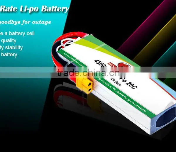 High Rate and Hifh Ppower Lithium Polymer Battery 20c11.1v 4500mah photo-4