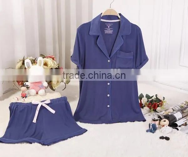 Custom Short Sleeve Cotton Nightgown Women Homewear Lady Pajama photo-2