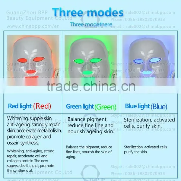 Popular in Market 7 Colors Skin Care Led Facial Mask Pdt/led Mask photo-5