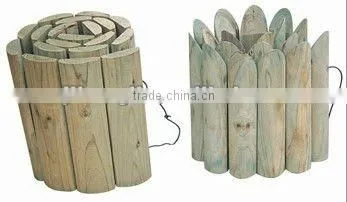 Natural White Wood Screen Fence