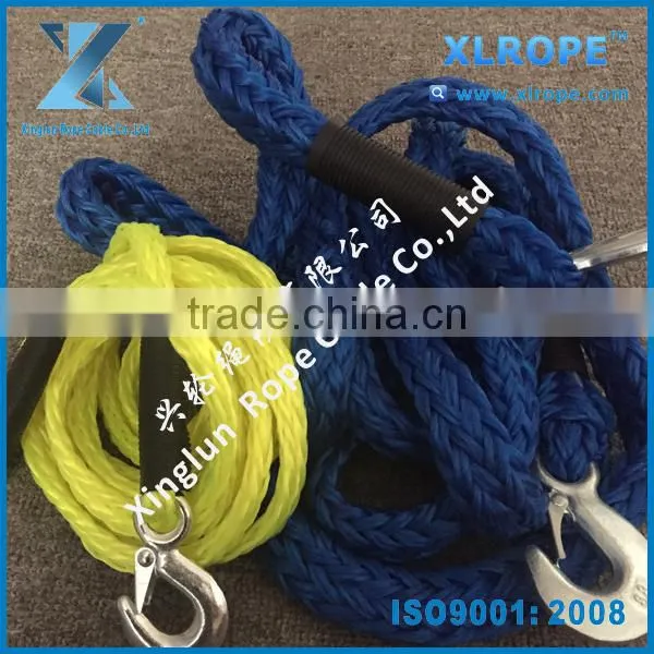1/2" x 14' Bright Yellow pp Braid Car Tow Rope/ Trailer Rope With Hook at Both End photo-3